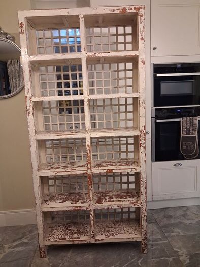 Beautiful and unique distressed wood effect bookcase