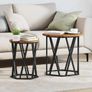 Coffee Table 2 pcs Old wood 50 x 50 x 50 cm Image 2