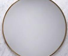 Round Mirror Brass Frame