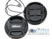 49mm Center Pinch Snap-on Front Lens Cap Cover for Nikon