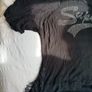 Black Sheer T-Shirt Superstar Print Casual Image 3