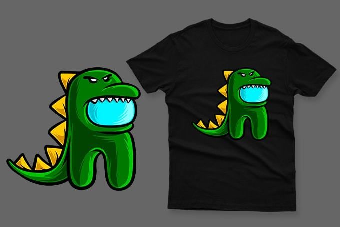 T-rex among us t-shirt imposter among us t-shirt impostor t-shirt