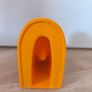 Vintage Sindy Pedigree Orange Brown Dolls House Toilet Bathroom Furniture Image 3