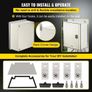 NEMA Fiberglass Enclosure, 30x25x14 cm NEMA 4X Fiberglass Electrical Box, IP66 Waterproof & Dustproof, Outdoor/Indoor Electrical Junction Box Image 6