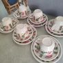 Retro Biltons Made in UK Chili & Radish 18 Piece Tea Set 6 Cups 6 Saucers 6 Side Plates . Image 2