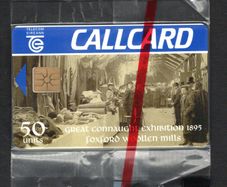 1995 Ireland 50 unit "The Great Connaught Exhibition" that can be visited at the Foxford Woollen Mills (Gemplus GEM1) Call Card Mint in Packaging. Telecom Eireann card number 1088.