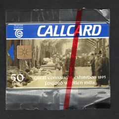 1995 Ireland 50 unit "The Great Connaught Exhibition" that can be visited at the Foxford Woollen Mills (Gemplus GEM1) Call Card Mint in Packaging. Telecom Eireann card number 1088.