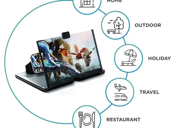 12 Inch Mobile Phone Screen Magnifier for Smartphone - Gadgets for Teenage Boys Phone Magnifier Gifts for Men or Dad Birthday