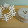 Microwave Plate Stacker & Collapsible Cover. Heat Up To 3 Dinners At Once. Excellent Condition. All fold flat for easy storage Image 2