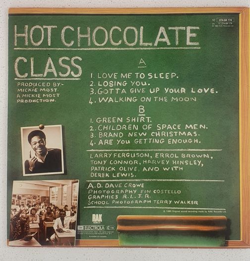 Hot Chocolate  - Class - LP Vinyl -1980