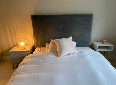 Designer King Size Bed & Natural Fibre Mattress
