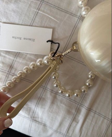 Simone Rocha Pearl Heart bag