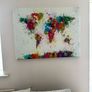 World Map on Canvas Image 2