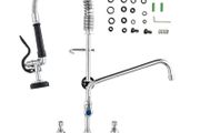 Commercial Faucet with Sprayer Brass (66 cm)