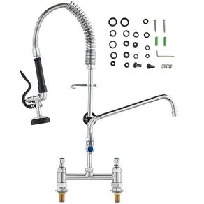 Commercial Faucet with Sprayer Brass (66 cm)