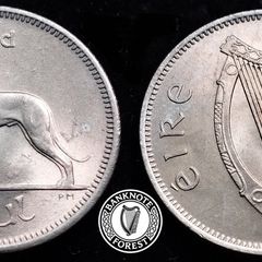 [#2405] - Ireland 1964 | Irish 6p | 6 Pence | Wolfhound | KM.13a | MS