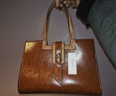 Gorgeous Brown leather look hand bag