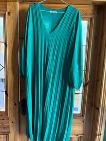 long dress pleated