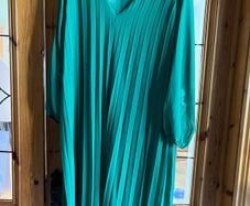 long dress pleated