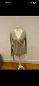 Fran & Jane dressy wrap top size 8