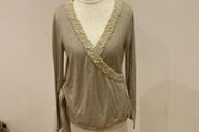 Fran &amp; Jane dressy wrap top size 8