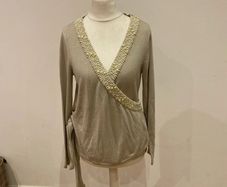 Fran & Jane dressy wrap top size 8