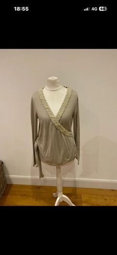 Fran & Jane dressy wrap top size 8