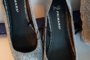 New shoes silver sparkle tag attached