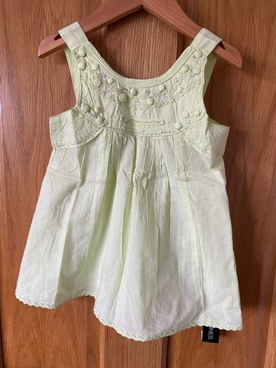 Brand new Girl's Lime Cotton Summer Dress | Size 6 years