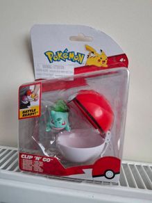 Pokemon Clip N Go Bulbasaur & Poke Ball. New & Sealed