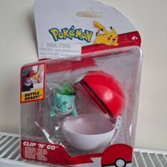 Pokemon Clip N Go Bulbasaur & Poke Ball. New & Sealed