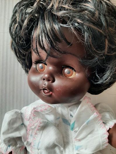 Large beautiful doll from 70's in original dress