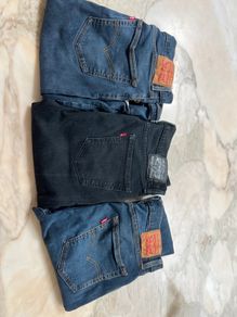 Men's Levis 512 36W 32L - three pairs