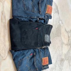 Men's Levis 512 36W 32L - three pairs