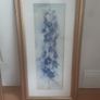 Pictures/(1) Purple Larkspur (2) Blue Larkspur .. Frame Sizes: 25" High x 13" Wide ..Heavily Reduced  Now Final Price Drop .. Both for 20.00euro Image 5