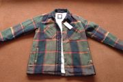 Zara Mens Sherpa Lined Check Jacket - New with Tags