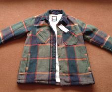Zara Mens Sherpa Lined Check Jacket - New with Tags