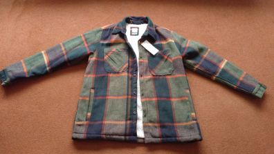 Zara Mens Sherpa Lined Check Jacket - New with Tags