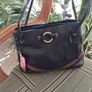 Beautiful GiGi Navy Soft Leather Hand/Shoulder Bag Image 5