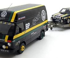 1:18 mk1 Golf , LT van & trailer