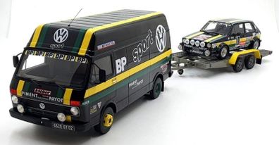1:18 mk1 Golf , LT van & trailer