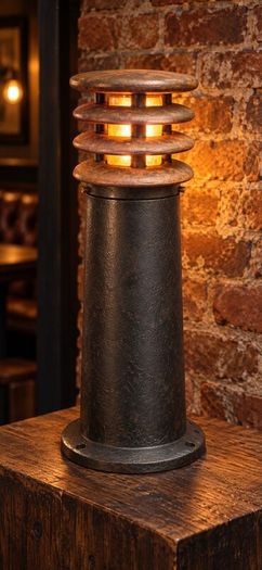 Heavy cast iron bollards/lights