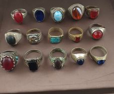 15 Antique Brass Rings Mixed Vintage Collectible Jewelry Lot