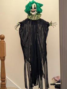 Battery operated animated Halloween Clown