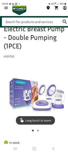 Electric Breast feeding double pump set
