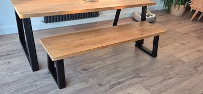 Solid Oak Dining Bench