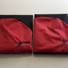 Action Sport Waterproof Seat Covers XL - Red/Black