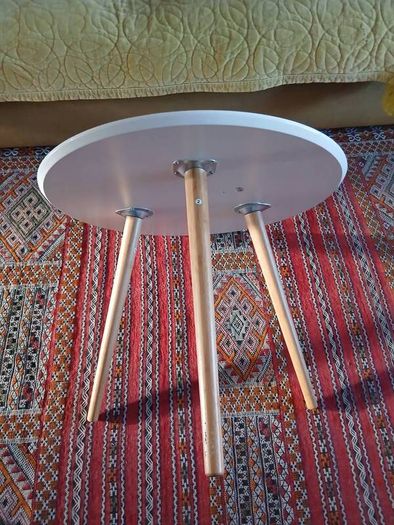 White Circular Table