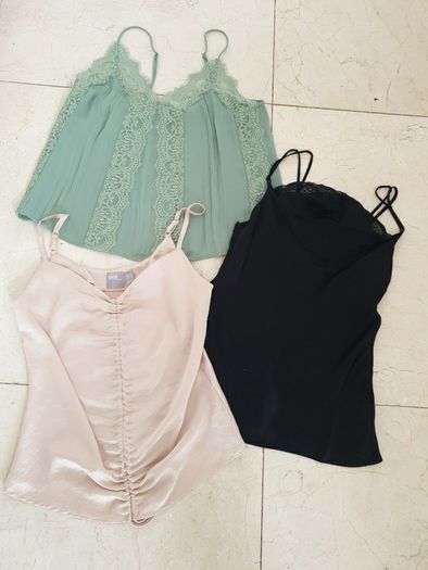 3 x camisole tops uk8
