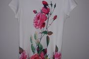 Ada Gatti white floral shift dress. Size XL